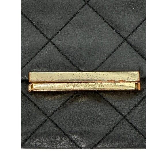 Kate Spade New York Emerson Place Lenia Black Quilted Leather Shoulder Bag - Picture 6 of 16